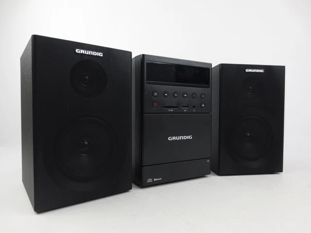 Microsistema Grundig MS 300 - Cassetta, Radio FM, Bluetooth, USB, SD, Nero