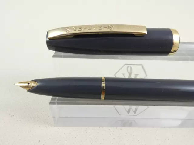 Vintage Sheaffer Imperial I Grey Touchdown Fountain Pen, GT, F Nib *Needs a Sac*