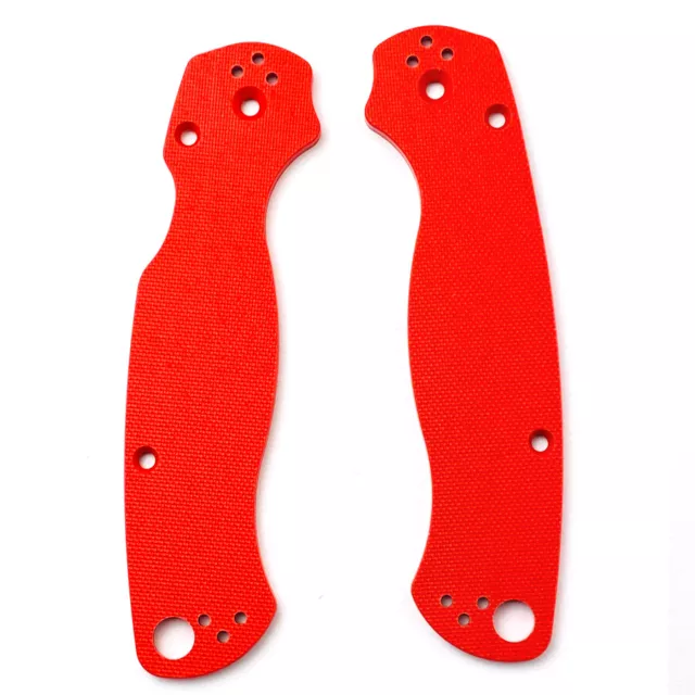 1 Pair Custom Handle Patch G10 Scales For Spyderco Paramilitary 2 Folding Knife