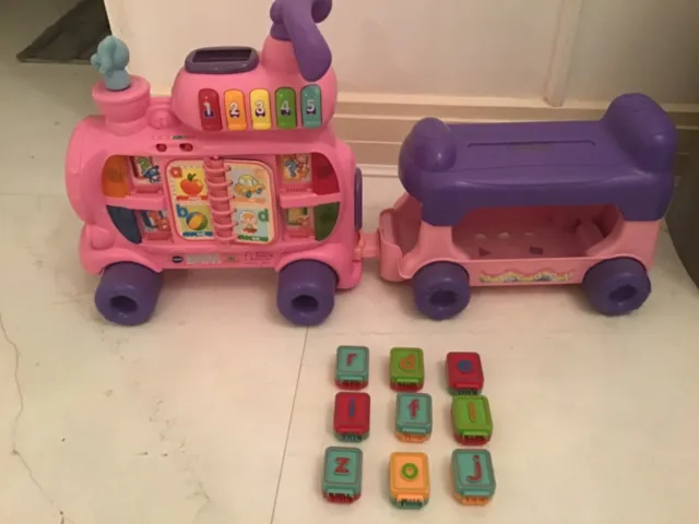VTech Push and Ride Alphabet Train 4-in-1 for sit-down, play, walker, pull-along