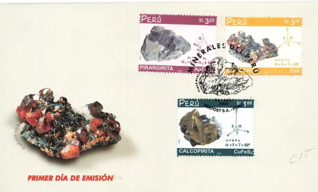 710104) Peru FDC Nr.1836-8 Mineralien