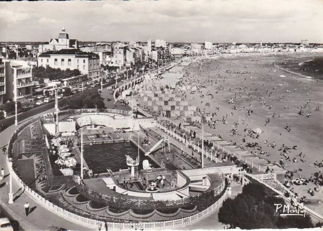 Cpsm Les Sables D' Olonne La Piscine Et La Plage