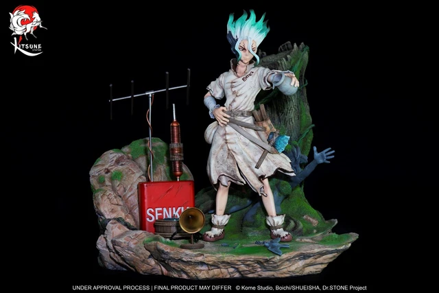 Figurina Di Senku Da Dr. Stone &ndash; 11 Cm In PVC &ndash; Super Deformed Per Collezione