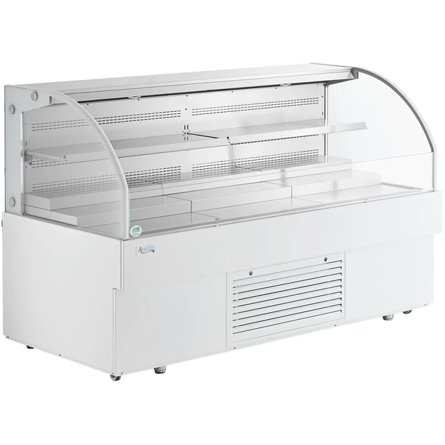 75" White Horizontal Air Curtain Merchandiser - 115V
