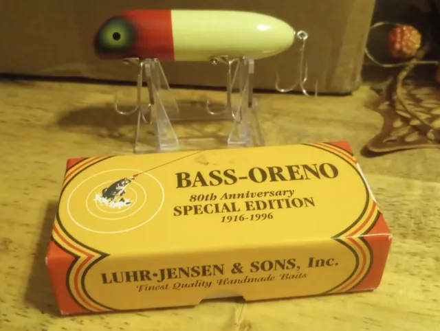 LUHR JENSEN SOUTH BEND BASS ORENO Special Edition GREEN FROG Wood Lure Plug  NEW $21.99 - PicClick