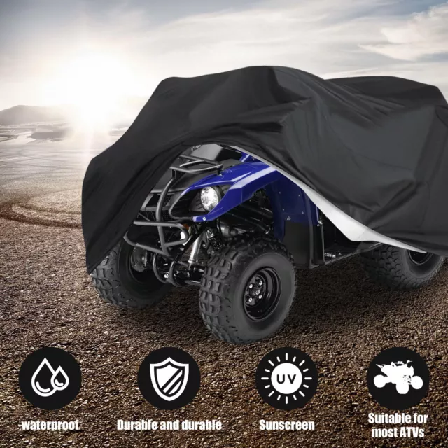 XL ATV UTV Cover Universal Waterproof Anti-UV Rainproof 190T Polyester with Bag∠