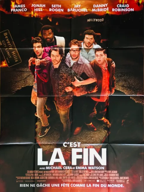 Affiche cinéma C'EST LA FIN 120x160cm Poster / Jonah Hill / Seth Rogen