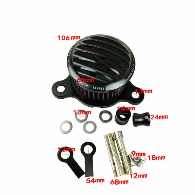 Motorcycle Air Cleaner Intake Filter System Kit for Harley XL883/1200 Sportster 2
