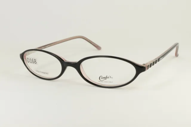 CANDIE'S MAKAYLA in Black Pink 48-17-135 Eyeglass Frames Flex Hinges Youth D168