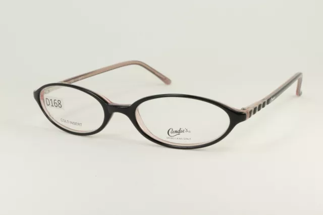 CANDIE'S MAKAYLA in Black Pink 48-17-135 Eyeglass Frames Flex Hinges Youth D168