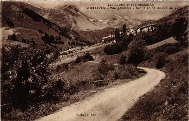 CPA Le Mélezen Vue générale sur la route du Col de Vars (683770)