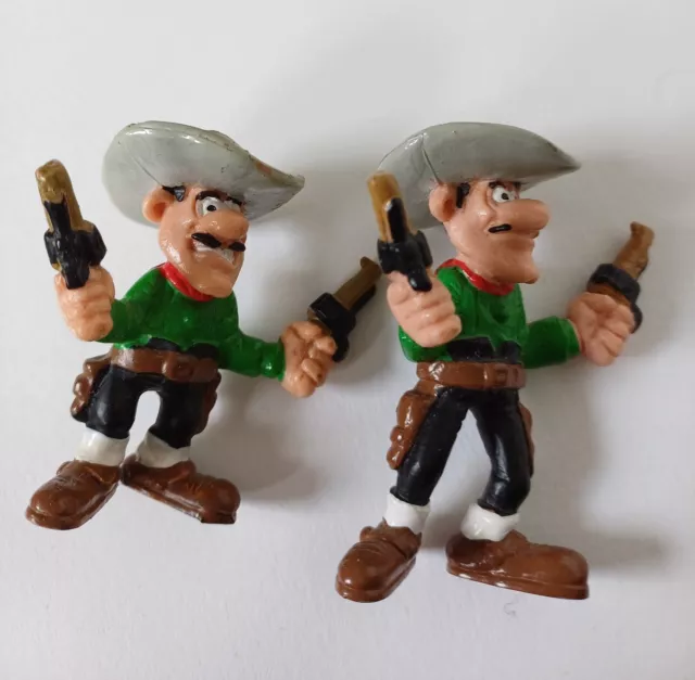 Comicfiguren 2 Dalton Brüder mit Pistolen - 1984 - Lucky Luke Serie - Schleich