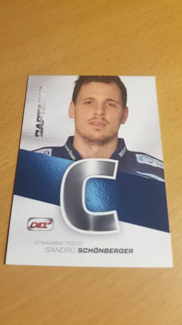 Del 16-17 2016-2017 Premium 2 Captains Sandro Schönberger Straubing Tigers