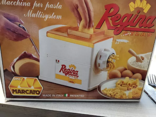 Marcato Atlas Regina  150 Pasta Maker Hand Crank Makes 5 Pasta Shapes