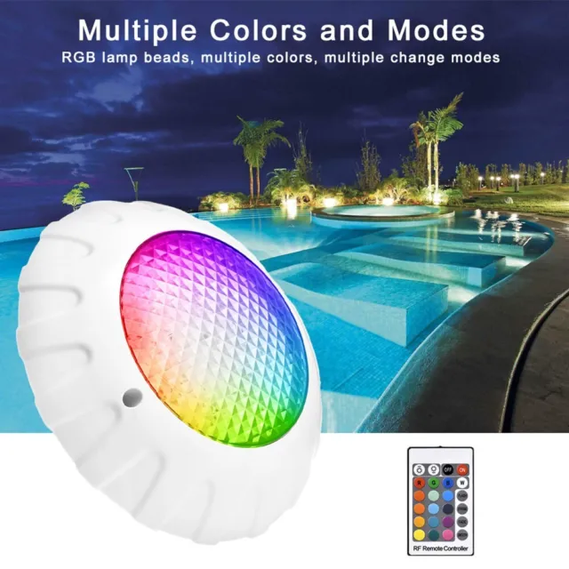 Lumière de piscine design moderne 12V RGB DEL lumière sous-marine IP68 étanch