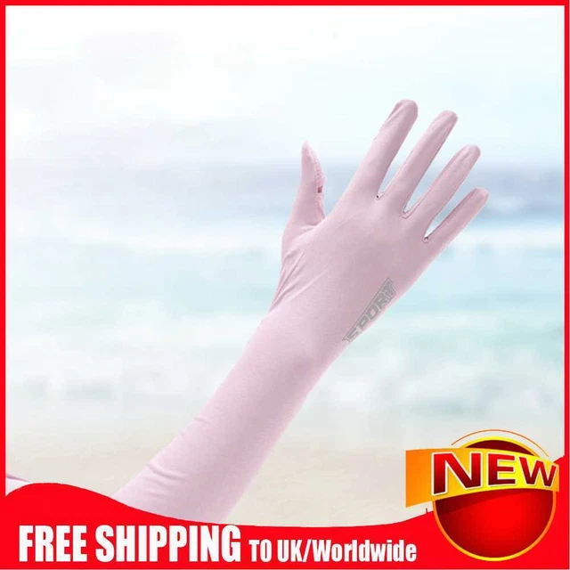 Women Cooling Arm Sleeves Breathable Ice Silk Sleeve for Fishing Cycling Driving