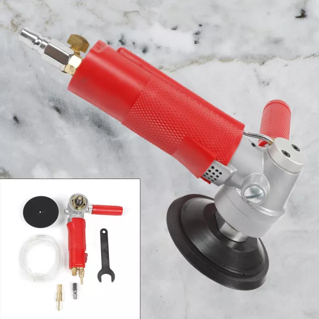 4 inch Pneumatic Grinder Air Wet Jet Air Polisher Water Sander Granite 4300 Rpm