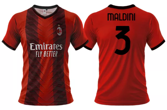Maillot Maldini Milan 2024 Officiel Adulte Garçon Enfant 2023 Sportbaer