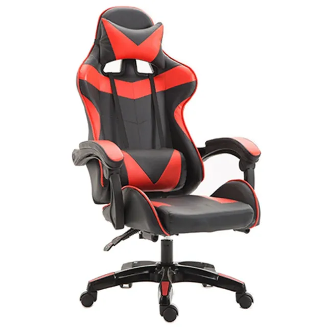 Red Colour High Back Executive Game Chair Office Computer Seating Racer Recliner
