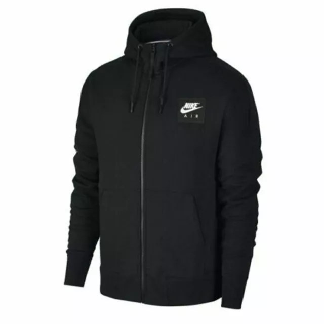 Nike Mens Black Pullover Jacket Hoodie Seasonal Drew Peak Casual Hoody Zip New