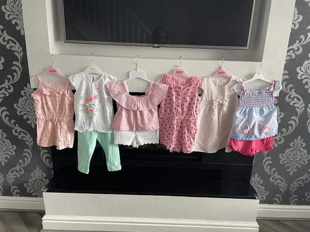 BNWT Girls Clothes Bundle Age 2-3 Primark George Dress Legging Shorts 6 Outfits