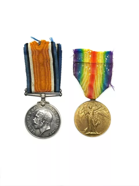 WW1 British Medal Pair - J. McLaren, Manchester Regiment