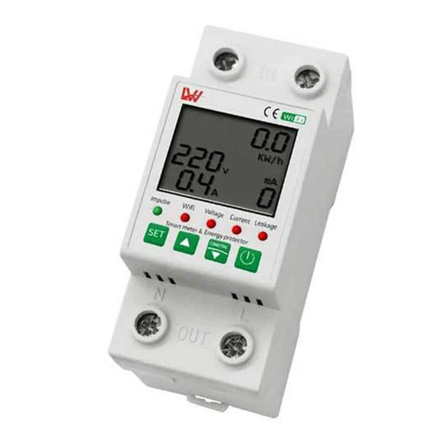 Tuya APP WIFI Energy Meter Su Protezione da Perdite di Sottotensione J4S4
