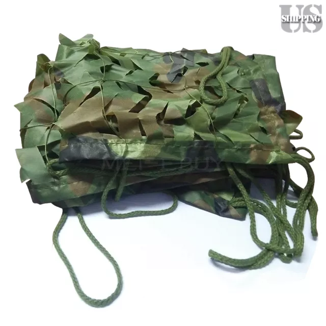 Military Camouflage Netting Hunting Camo Camping Net Woodland Desert Leaves NEW