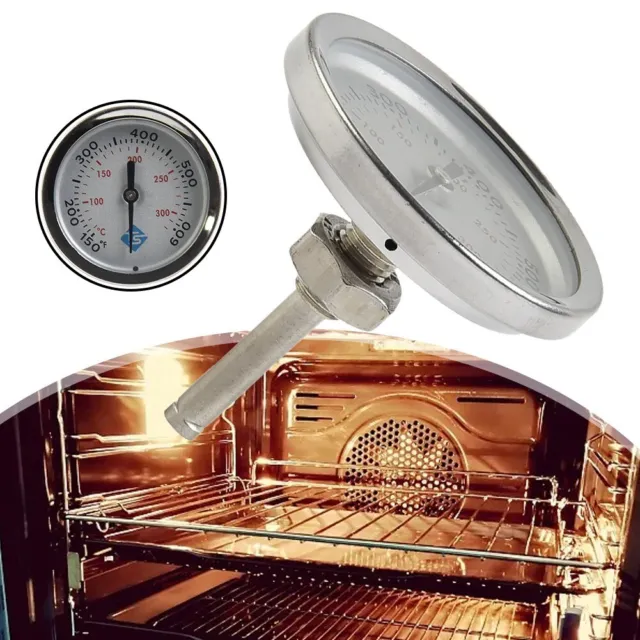 Thermomètre de barbecue en acier inoxydable de remplacement premium pour grille