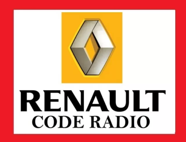 Code De Deblocage Autoradio Poste Renault Clio Twingo Kangoo Megane Laguna