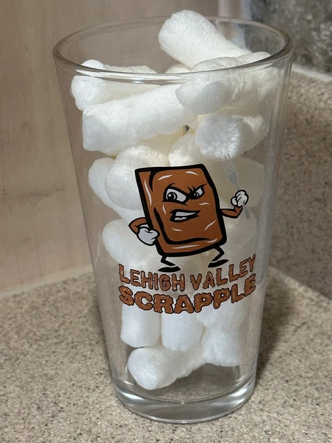 LV Lehigh Valley Iron Pigs Phillies Scrapple Baseball Pint Beer Glass SGA - New