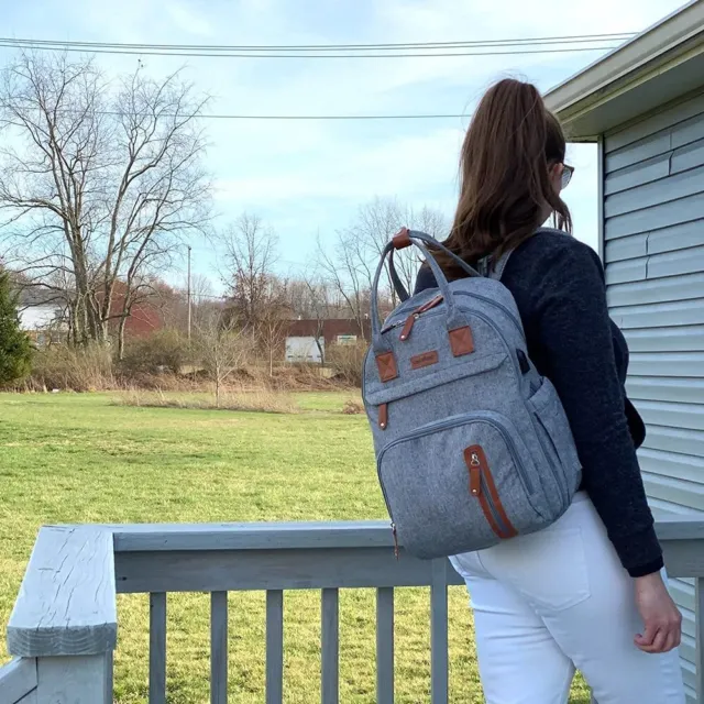Diaper Bag Multi-Functional Waterproof Travel Foldable Backpack 2 Colors Choice 4