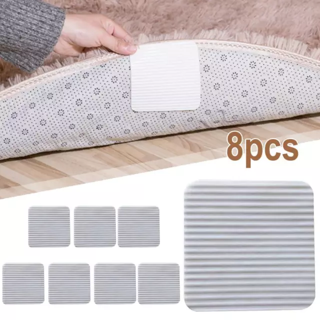 Non Slip Rug Gripper Pad for Area Rugs Carpet Tape for Hardwood Floors Tile`