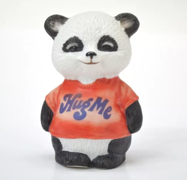 1981 Panda Hallmark Figure Ceramic Cards Hug Me Back Shirt Tales Bear Vintage