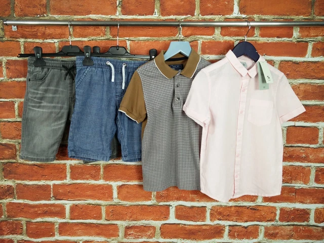 Boys Bundle Age 5-6 Years Next Bluezoo Tu Shorts T-Shirt Top Cotton Linen 116Cm