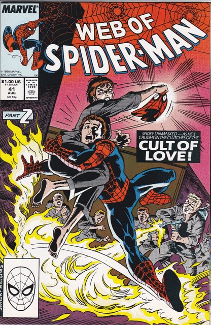 Web of Spider-Man #41 Vol. 1 (1985-1998, 2012)Marvel Comics,High Grade,Direct