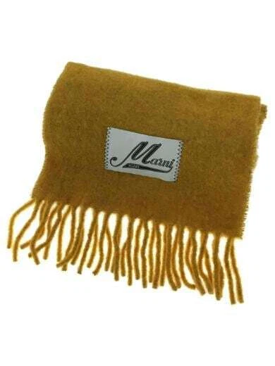 HERMES 21AW   Fringe Scarf   Muffler   Wool   YLW   Ladies