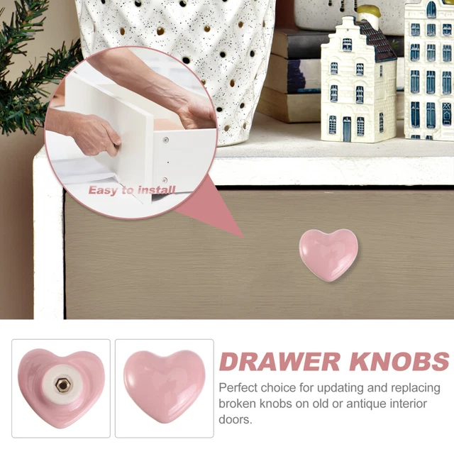 2 Pcs Vintage Door Knobs Decorate Child Jewelry Drawer Wardrobe Handle 6