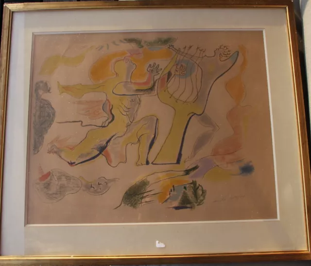 MASSON André - Lithographie signée numérotée orphée lithograph avec COA 1973