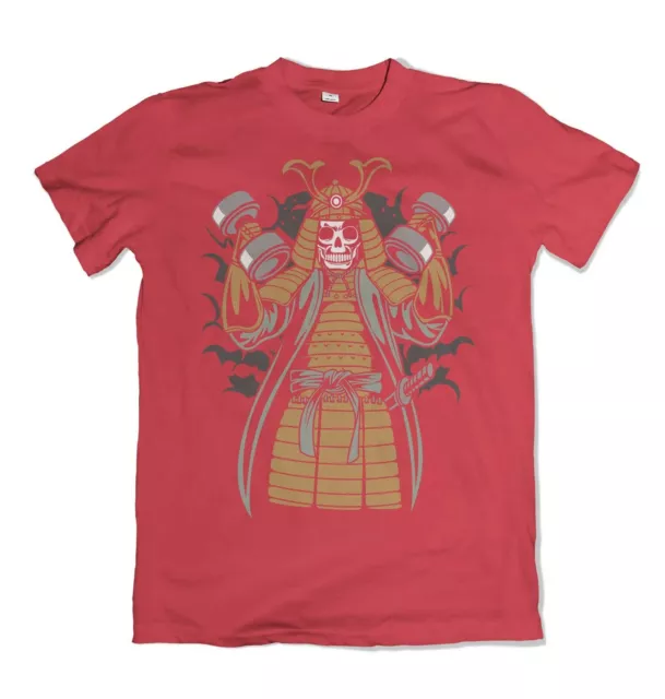 T-shirt uomo Samurai Gym Top Martial Art Bushido Warrior Shogun giapponese S-3XL 2