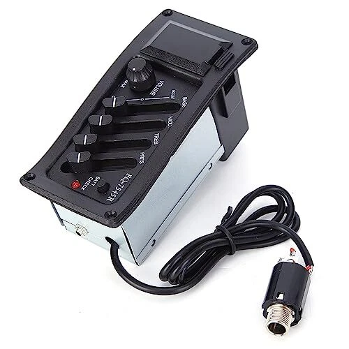 Préampli guitare équipé d'un boîtier de batterie égaliseur de micro acoustiqu...