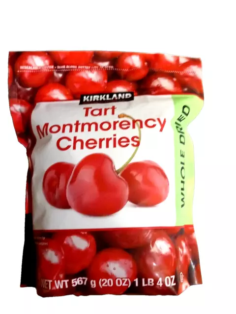 Kirkland Whole Dried Tart Montmorency Cherries 2x20oz/567g Exp 06/2024