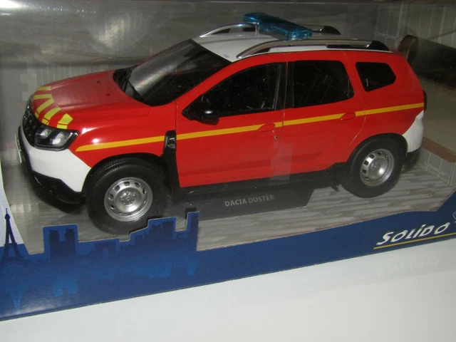 SOLIDO 1/18 DACIA DUSTER POMPIERII POMPIER ROUMAIN EDITION