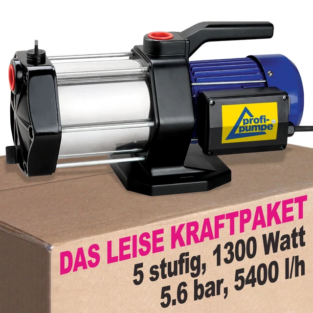 Gartenpumpe 1300 W Jetpumpe – 4000 L/h, 10 Bar, H Produktbild-Vorschau 5