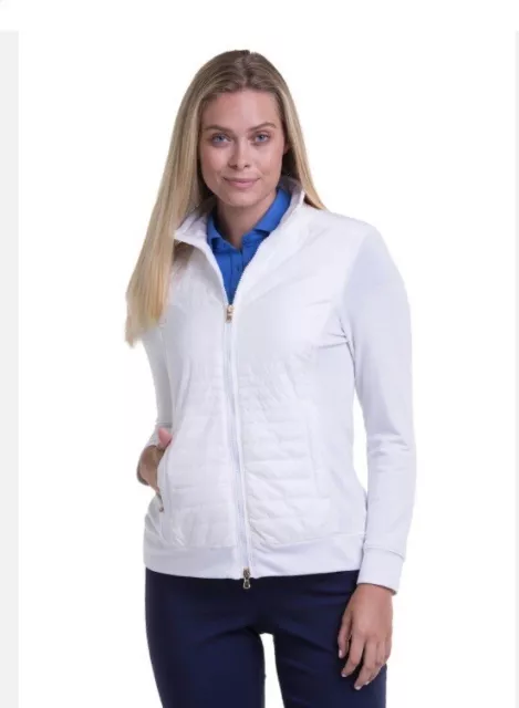 Fairway & Greene Womens Augusta Full Zip Golf Jacket Size L- EUC