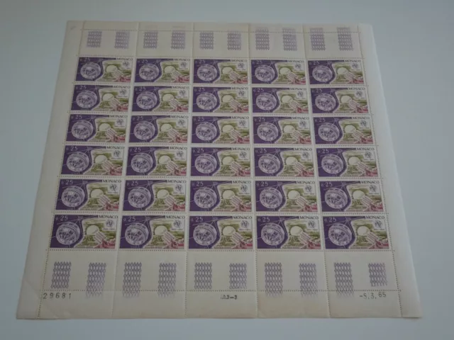 Monaco Feuille Complete 30 Timbres N°668 Neufs**. Bonne Valeur