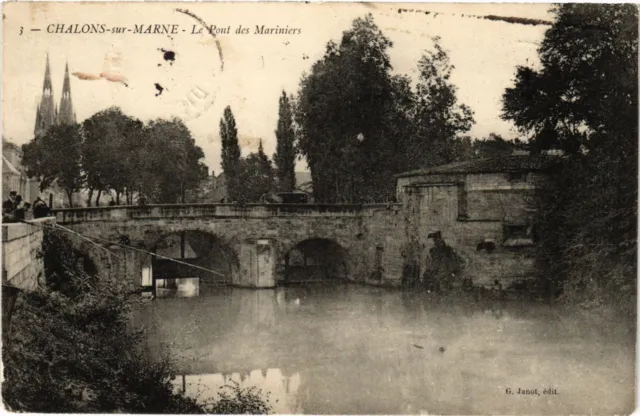 CPA CHALONS-sur-MARNE - Le Pont des Mariniers (742403)