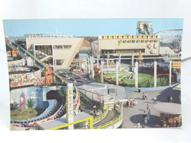 Pleasure Beach Amusement Park Blackpool Lancashire Vintage Postcard