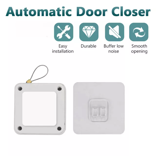 Punch-Free Automatic Sensor Door Closer Easy To Install Home Sliding Door Closer 2