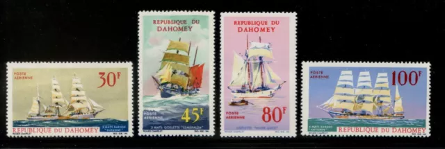 Dahomey 1967 MNH** Sailing Ships*Schooner*Barque*Transport*Vessel*Sail 4v set